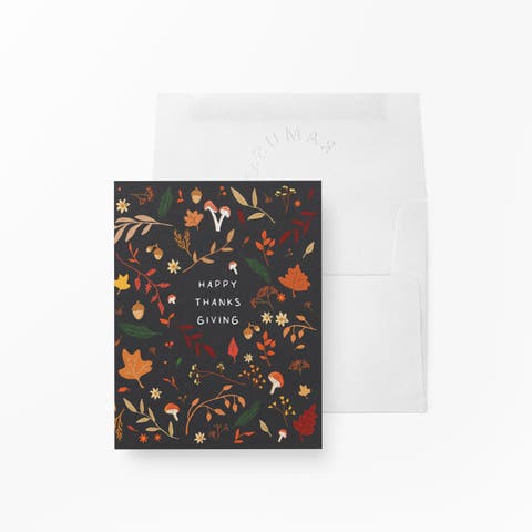 Fall/Halloween Greeting Cards "Happy Thanksgiving"