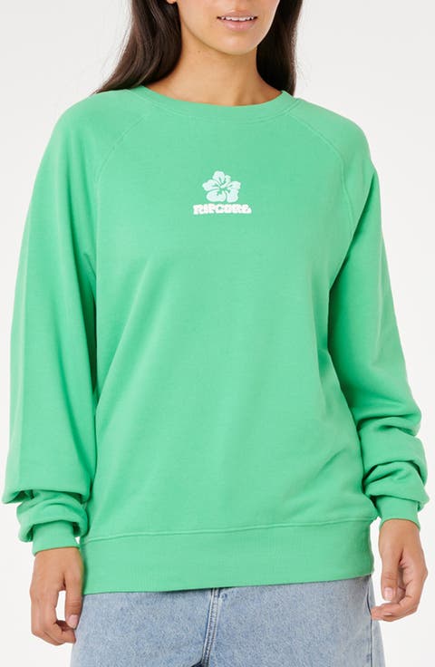 Luxe Surf Puff Logo Crewneck Sweatshirt