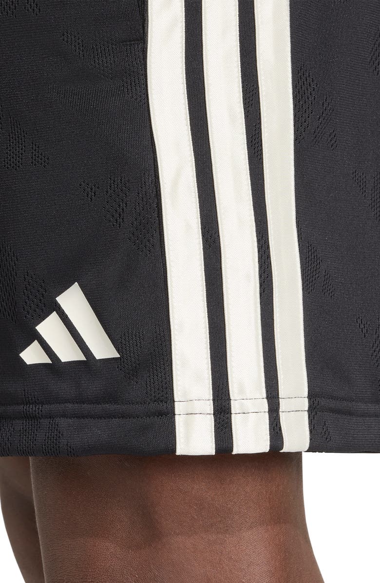adidas Stadium Jacquard Shorts, Alternate, color, Black/ Off White