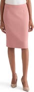 KASPER Stretch Crepe Slim Skirt