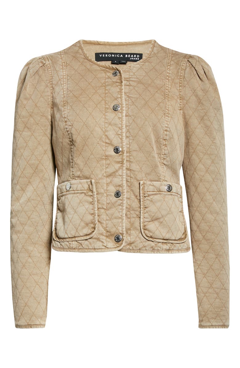 Veronica Beard Camilla Stretch Cotton Quilted Jacket, Alternate, color, 