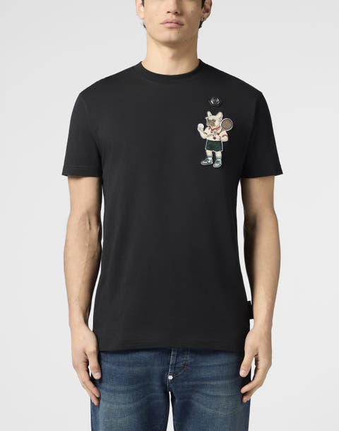 Round Neck T-Shirt New York Tennis Patch Men