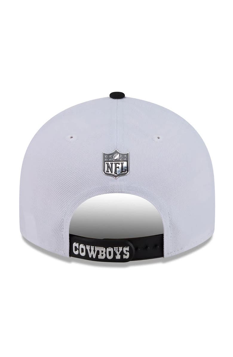 New Era Men's New Era  White/Black Dallas Cowboys 2026 NFL Draft Pre-Curved 9FIFTY Snapback Hat, Alternate, color, White