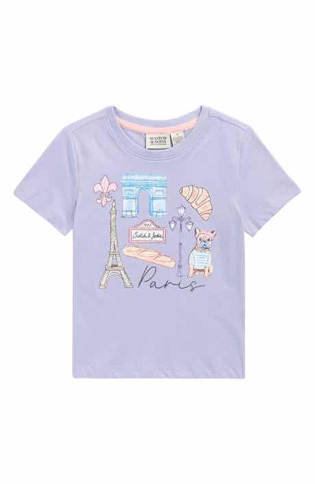 Scotch & Soda Kids' Paris Logo Graphic T-Shirt