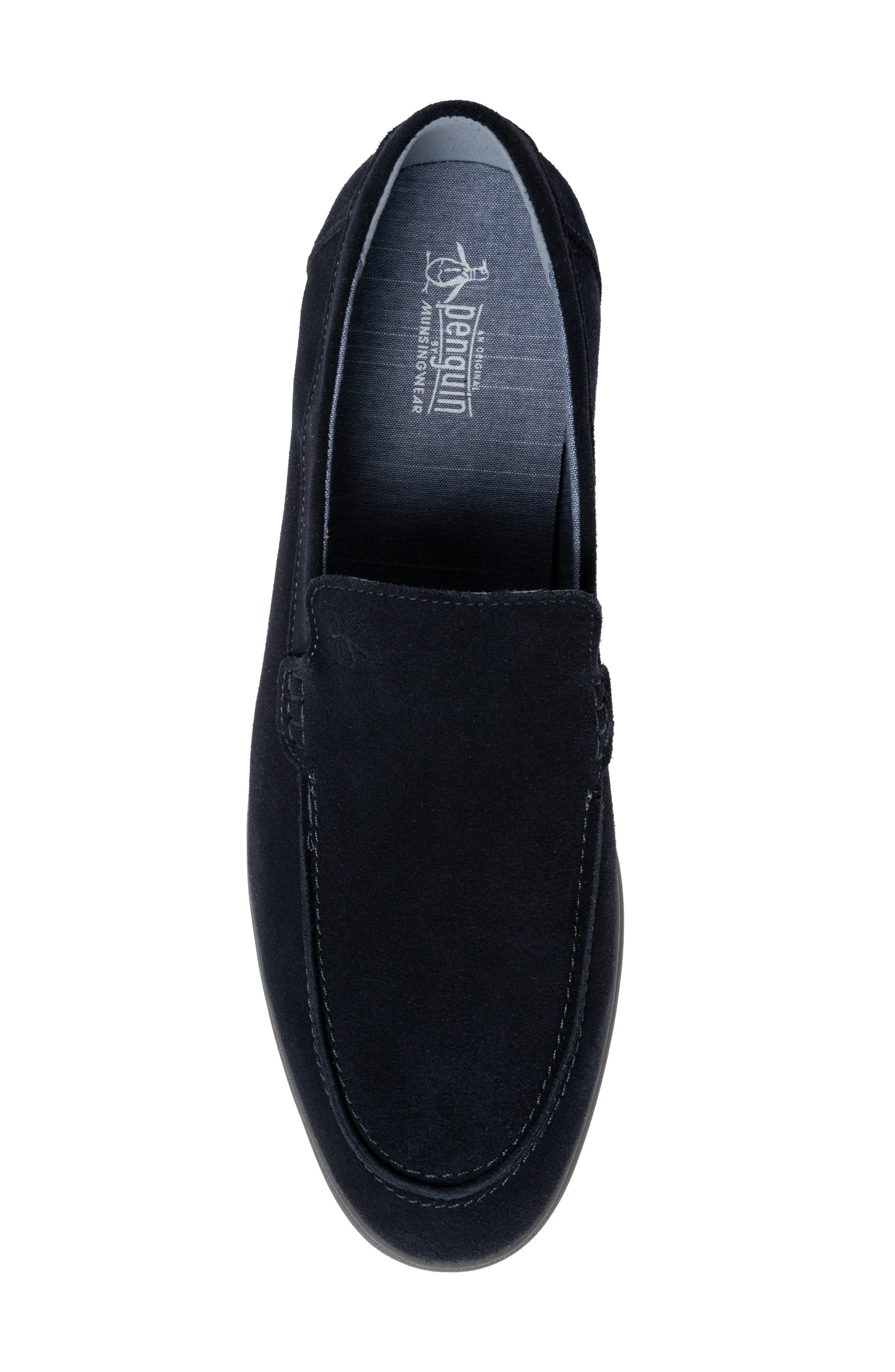 Rayne Leather Loafer, Alternate, color, NAVY