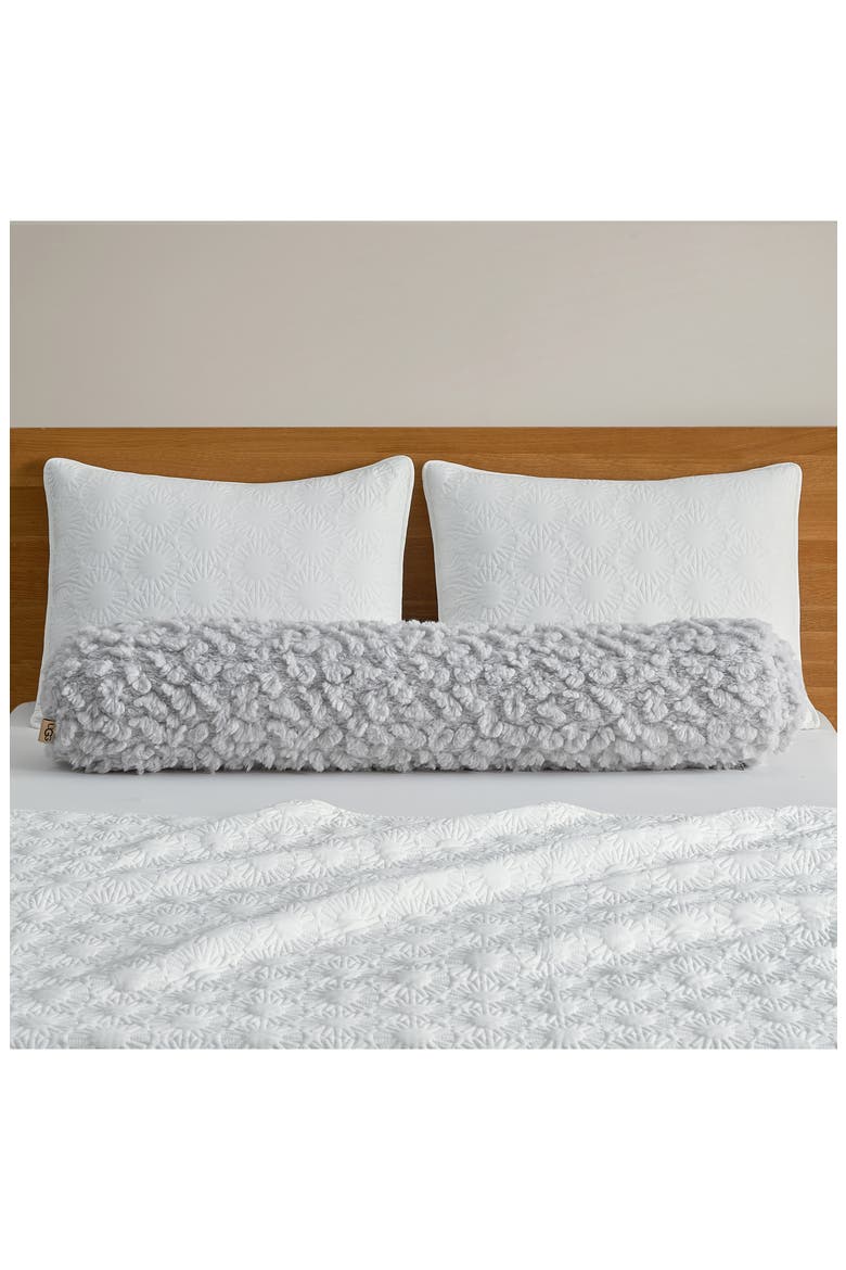 Shira Fleece Accent Pillow, Alternate, color, STONE