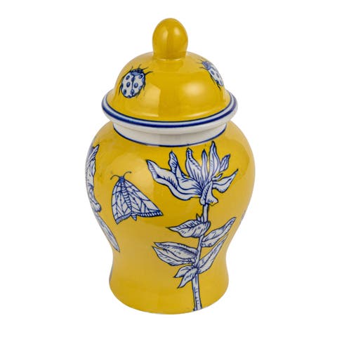 Decorative Ginger Jar with Lid