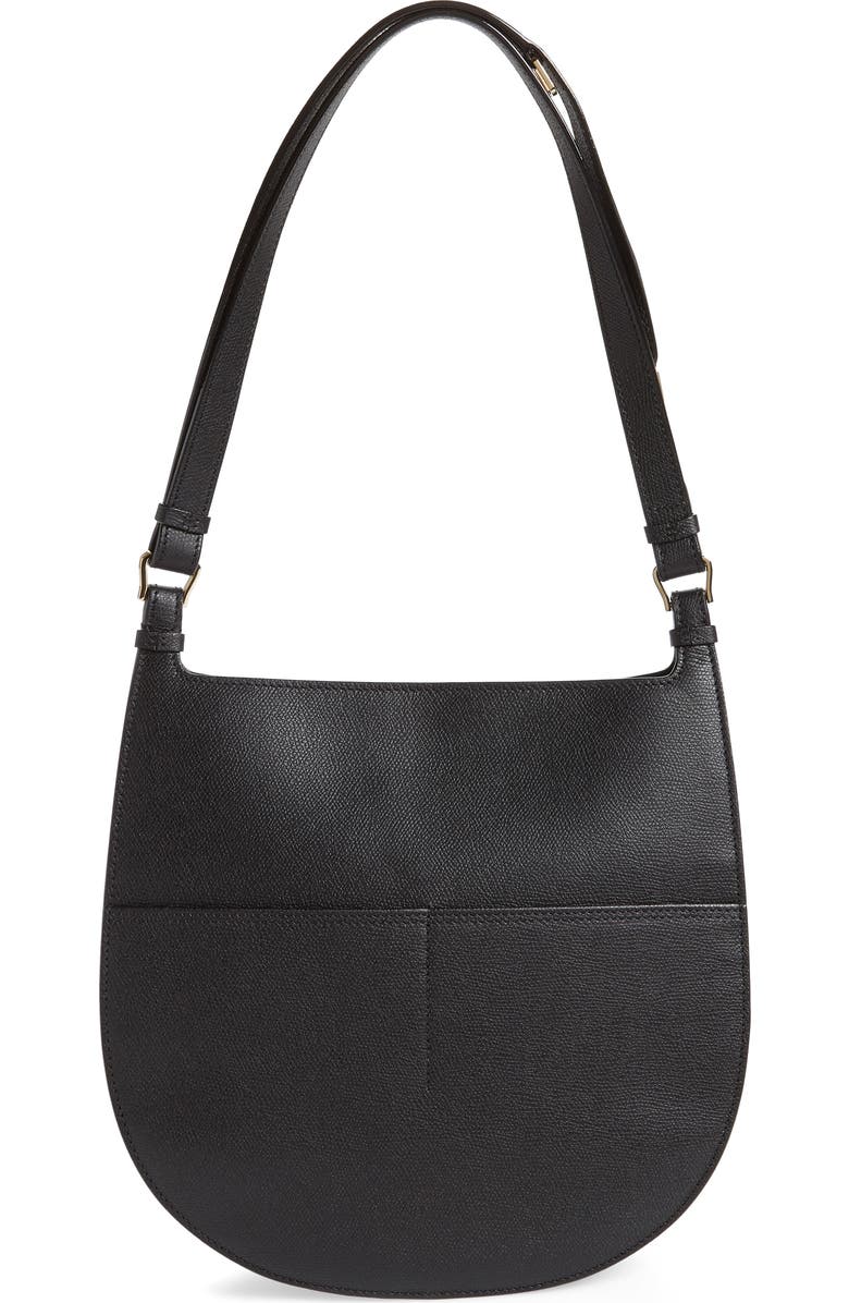 Valextra Medium Weekend Leather Hobo, Alternate, color,