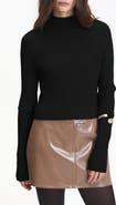 DELUC Randy Rib Crop Sweater