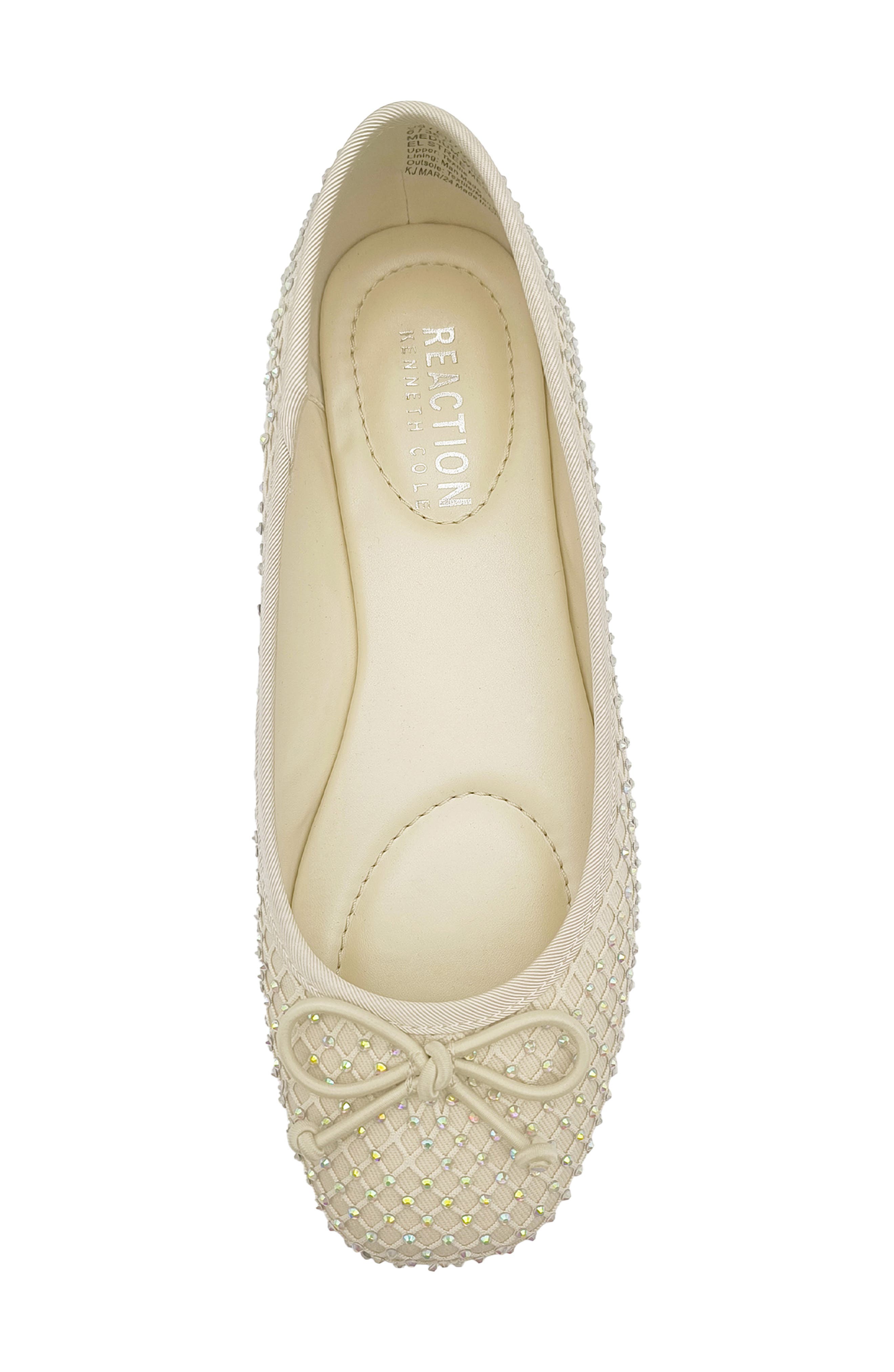 Kenneth Cole Reaction Elstree Mesh Ballet Flat, Alternate, color, Porcelain