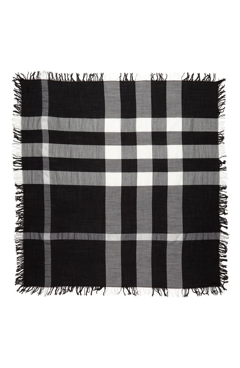 Burberry 'Colour Check' Square Scarf, Alternate, color,