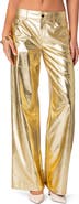 EDIKTED Metallic Faux Leather Pants