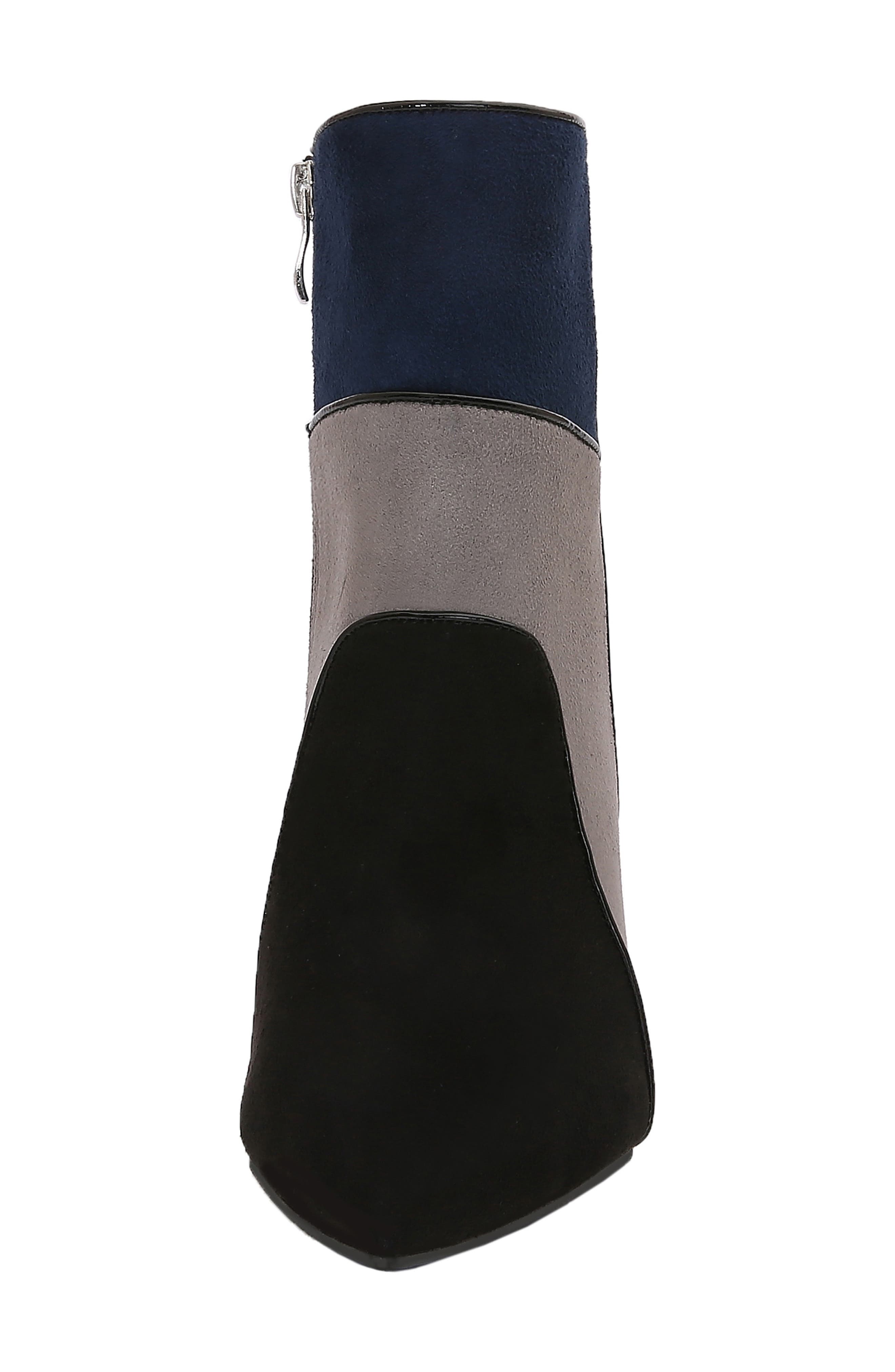 Fina Faux Suede Bootie, Alternate, color, BLACK MULTI