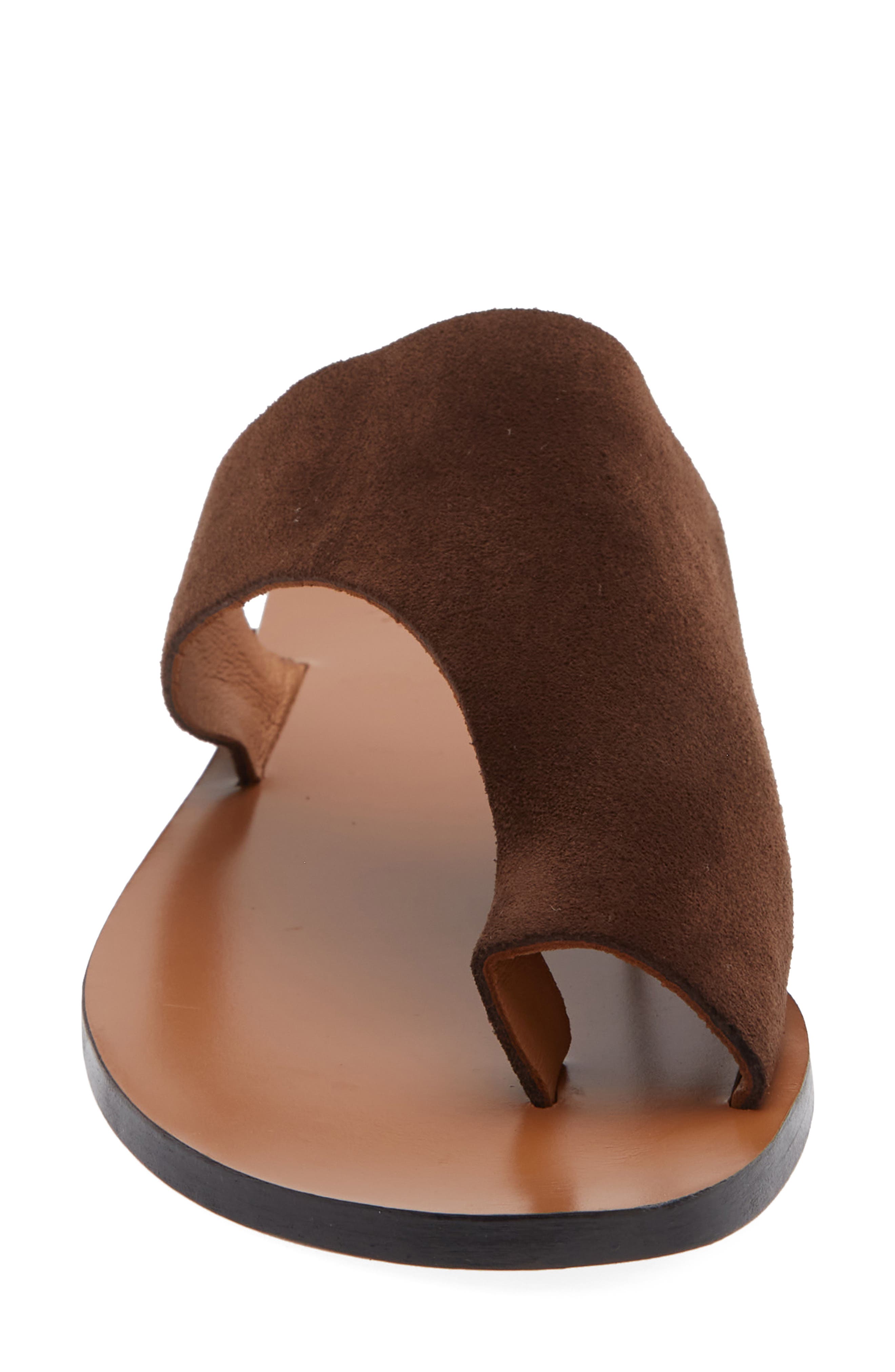 Rosa Toe Loop Sandal, Alternate, color, WALNUT