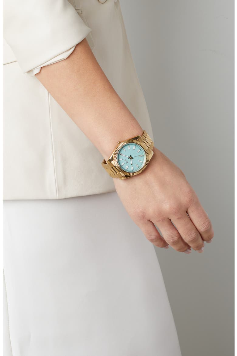 The Monaco Bracelet Watch, 40mm, Alternate, color, SIESTA BLUE