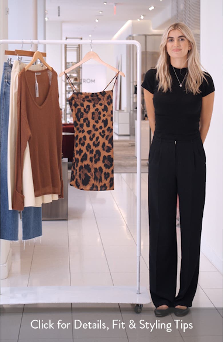 Leopard Print Fit & Flare Minidress, sales video thumbnail