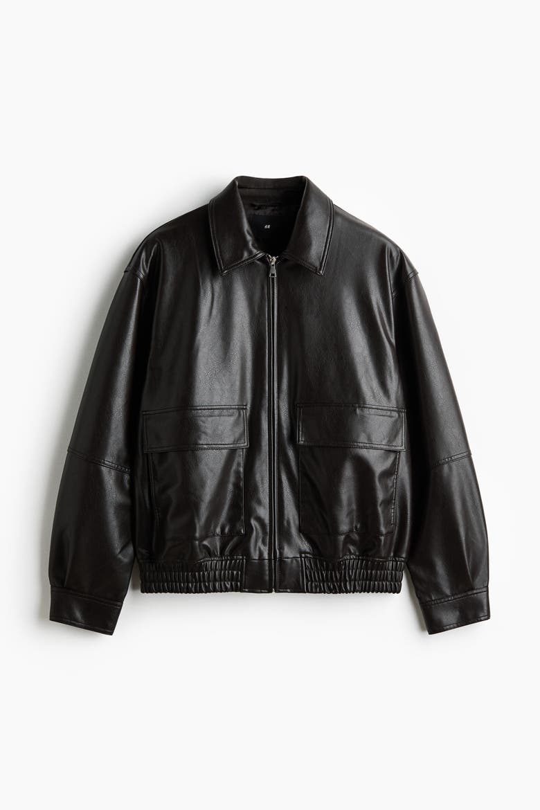 Coated Blouson Jacket, Alternate, color, Dark brown