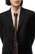 Burberry Skinny Check Silk Tie
