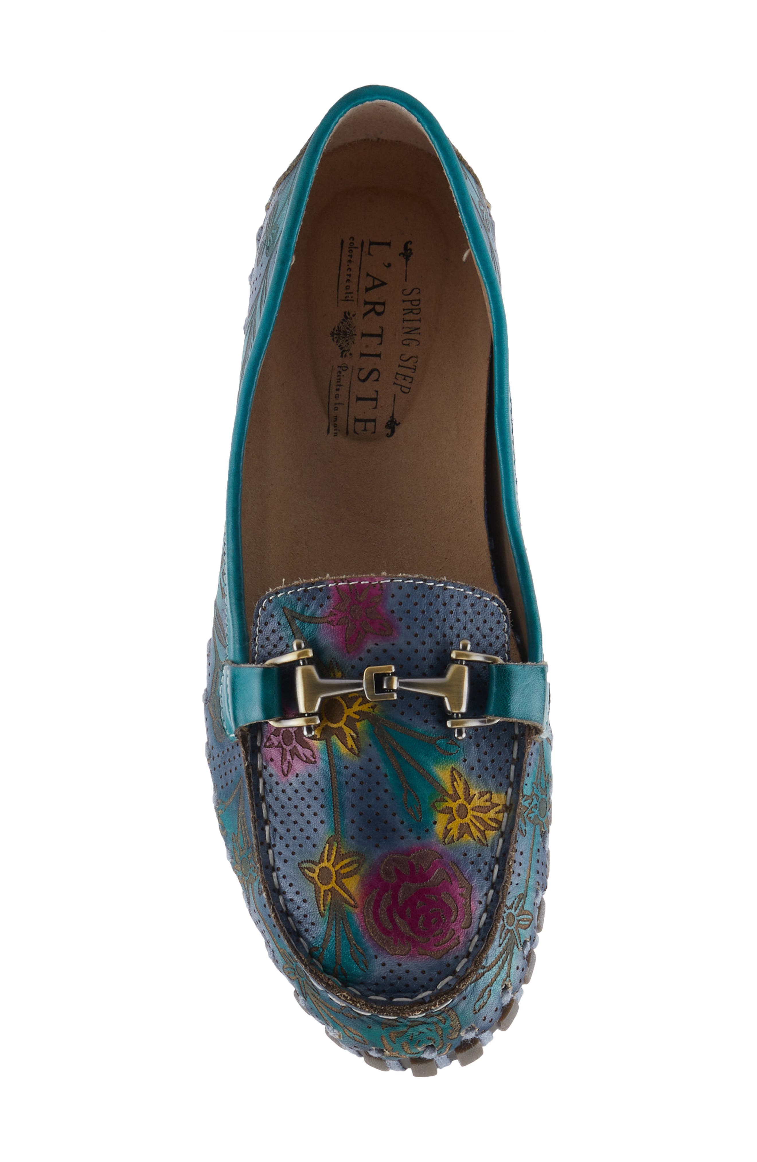 L'Artiste by Spring Step Delavigne Bit Loafer, Alternate, color, Teal Multi