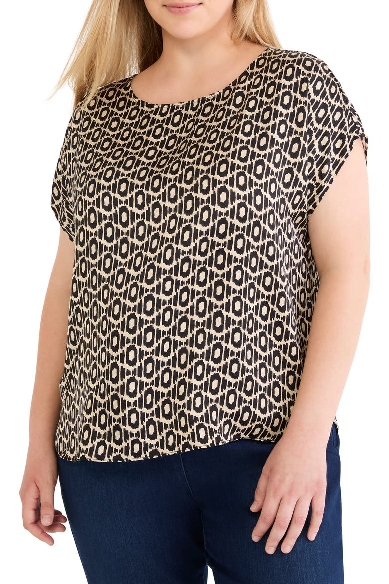 Dolman Sleeve Top, Main, color, BLACK MULTI