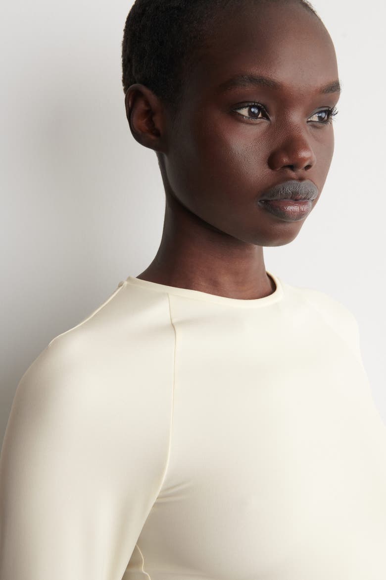 Technical Jersey Long-Sleeved Top, Alternate, color, ECRU