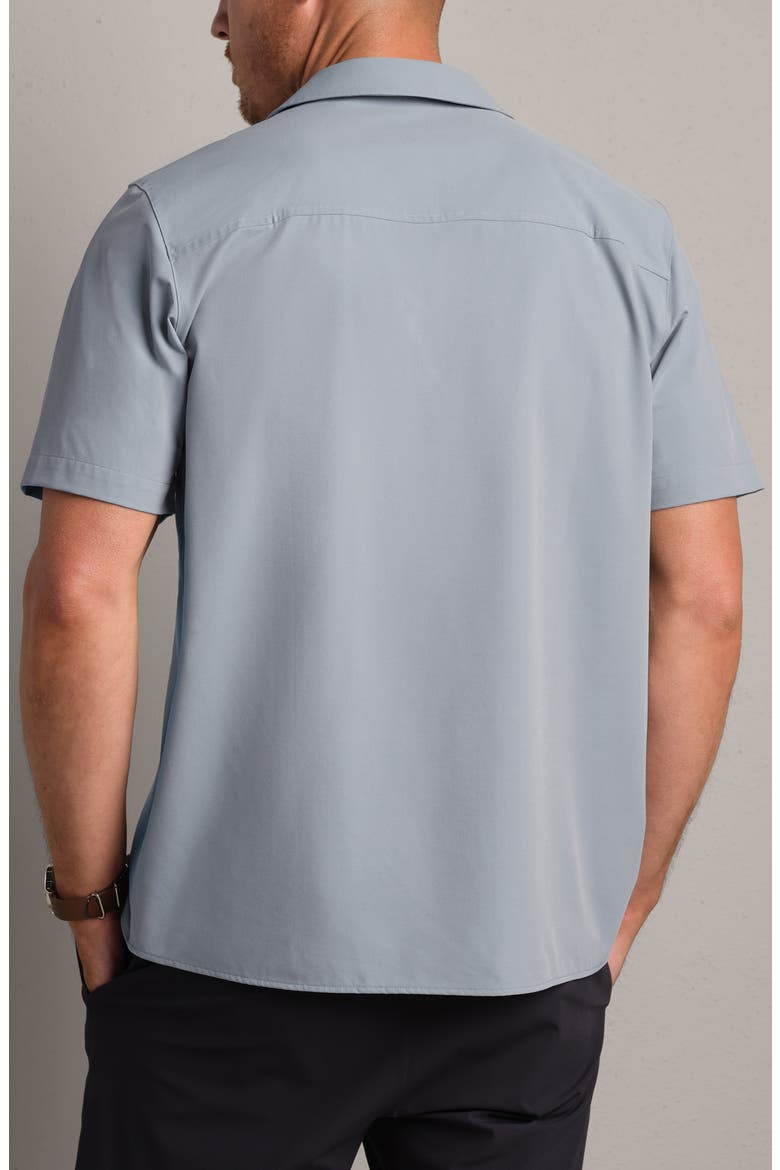 State of Mind Performance Camp Shirt, Alternate, color, BLUE STONE OXFORD