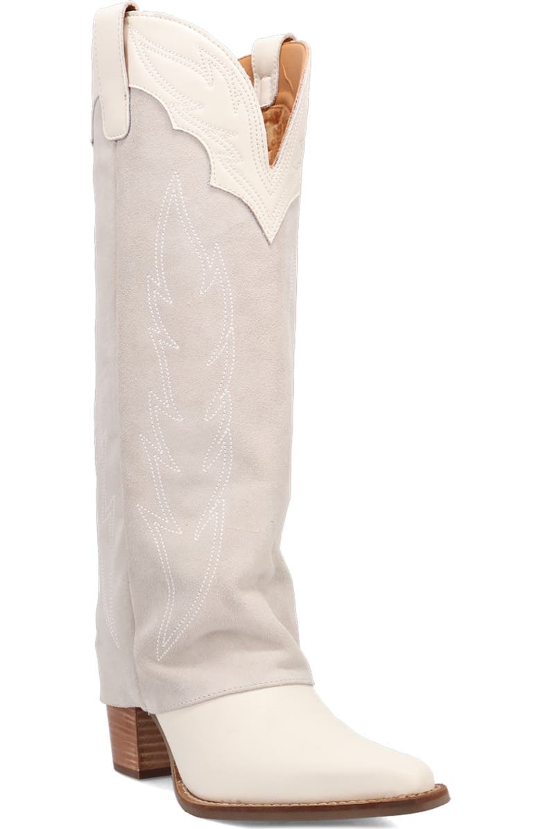 Dingo Wild Fire Western Boot, Main, color, White