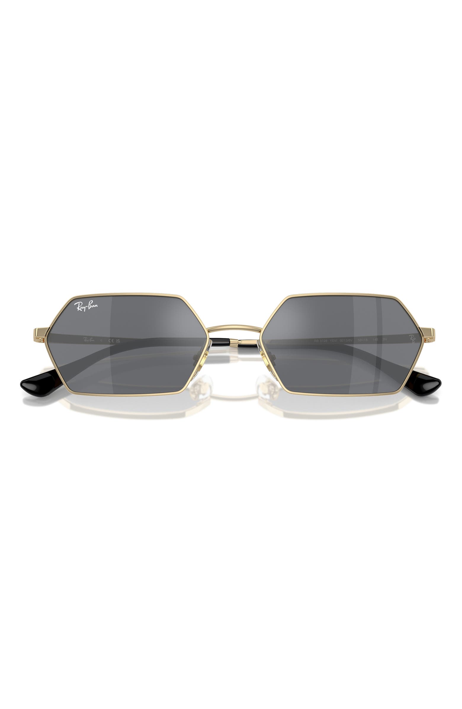 Ray-Ban Yevi 58mm Rectangular Sunglasses | Nordstrom