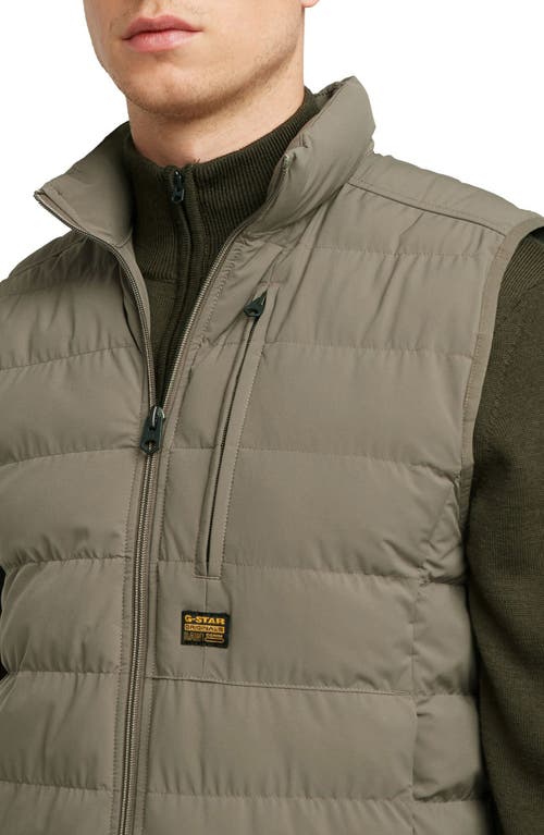 G-star Foundation Quilted Liner Vest In Brown