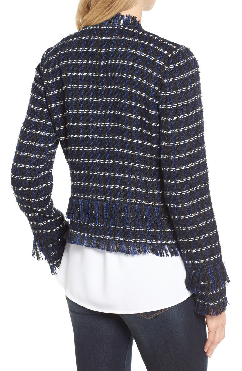 Halogen<sup>®</sup> RAW EDGE TWEED JACKET, Alternate, color,