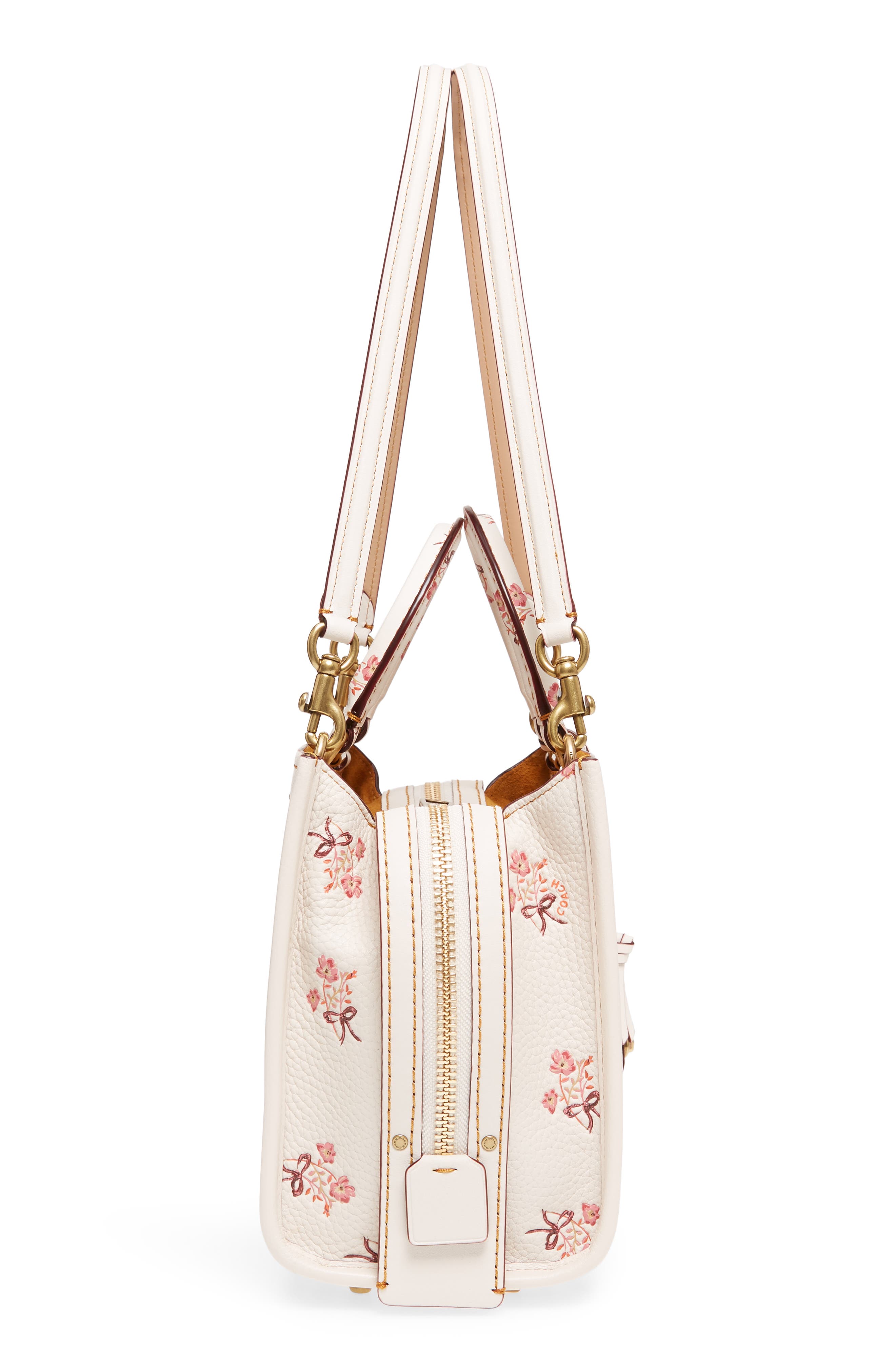 COACH 1941 Floral Bow Rogue 25 Leather Satchel, Alternate, color, 