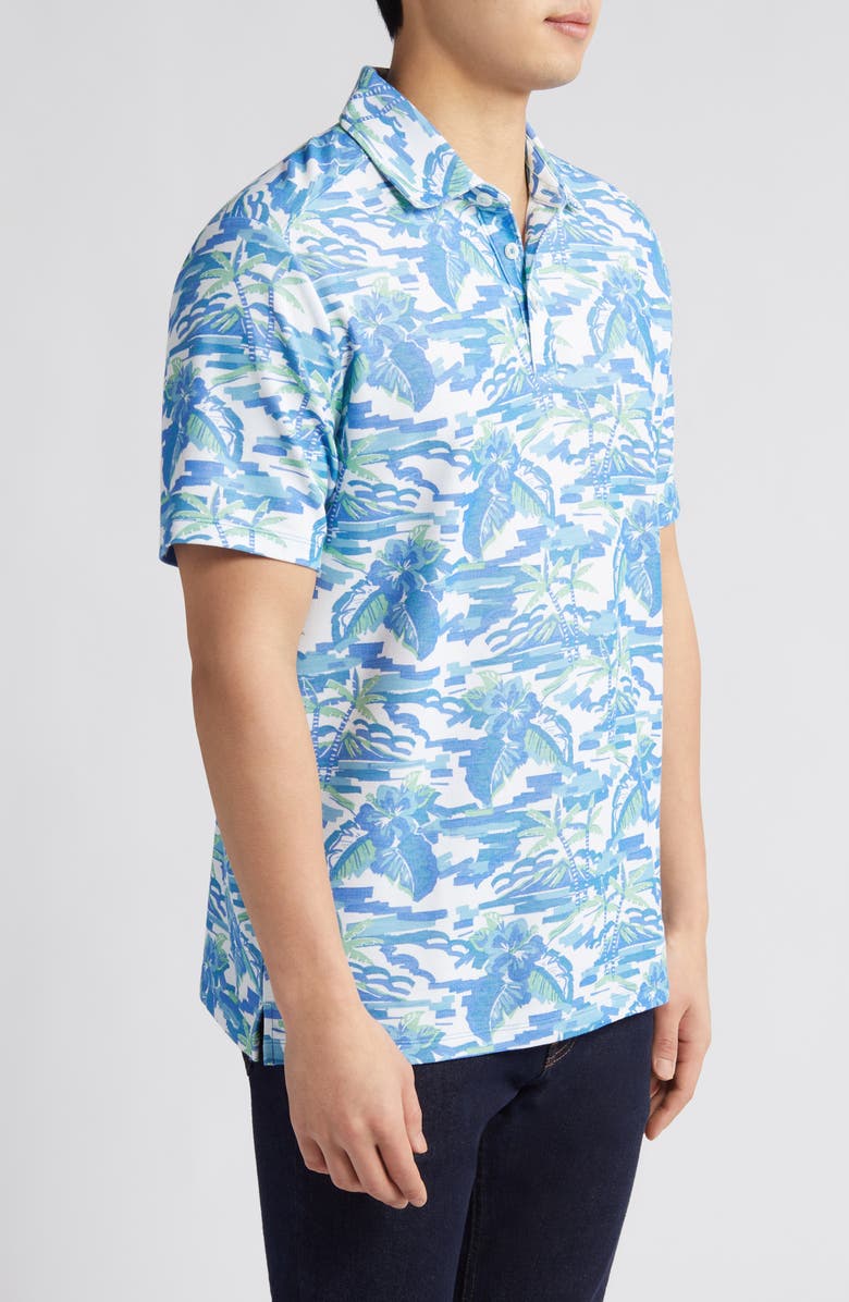 Tommy Bahama Pop Art Palms IslandZone<sup>®</sup> Performance Polo, Alternate, color, Infinity Pool