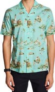 PAISLEY & GRAY Island Print Camp Shirt