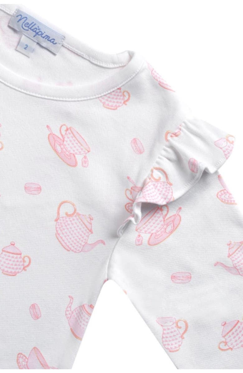 Nellapima Petite Tea Time Print Playtime Dress - Toddler & Little Kid, Alternate, color, Pink
