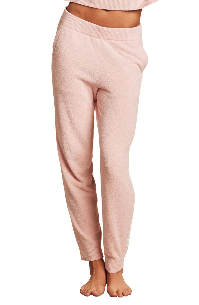 Barefoot Dreams<sup>®</sup> Heartbeat Stripe CozyChic Ultra Lite<sup>®</sup> Lounge Pants, Main, color, Pink Peonie/ Pearl