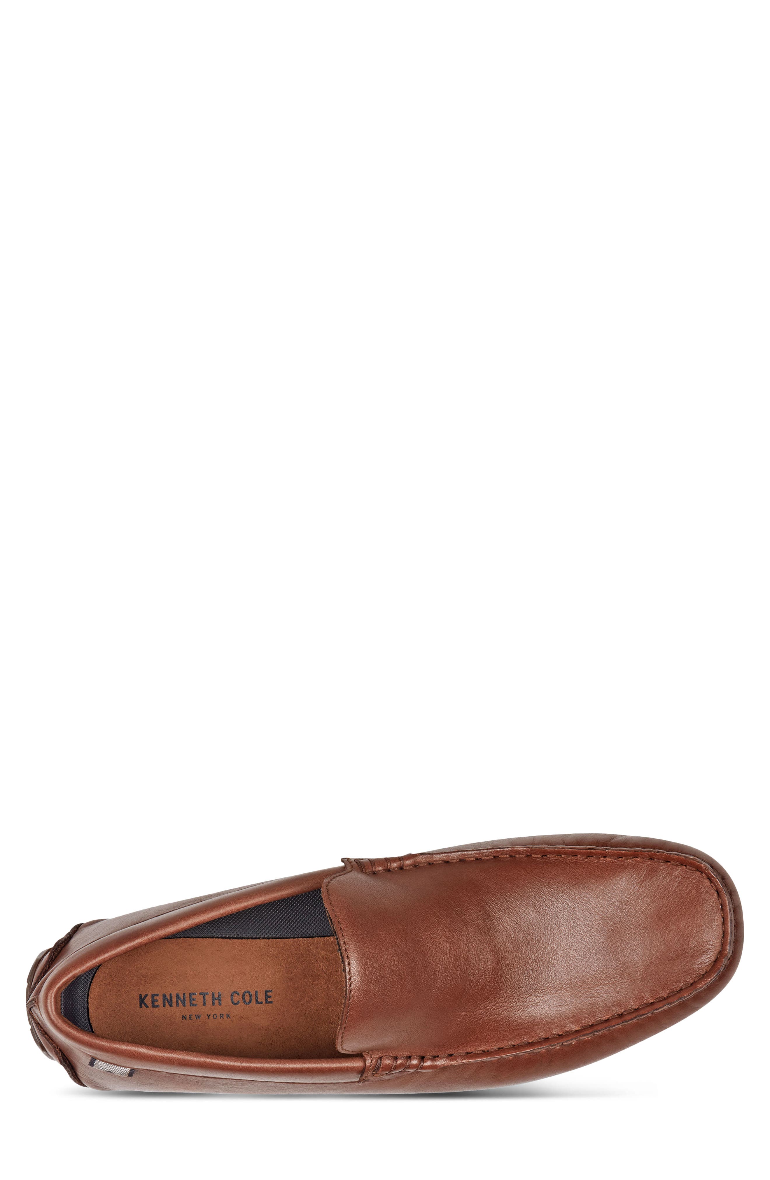 Kenneth Cole New York Theo Moc Toe Driving Loafer, Alternate, color, Cognac/ Charcoal/ Silver