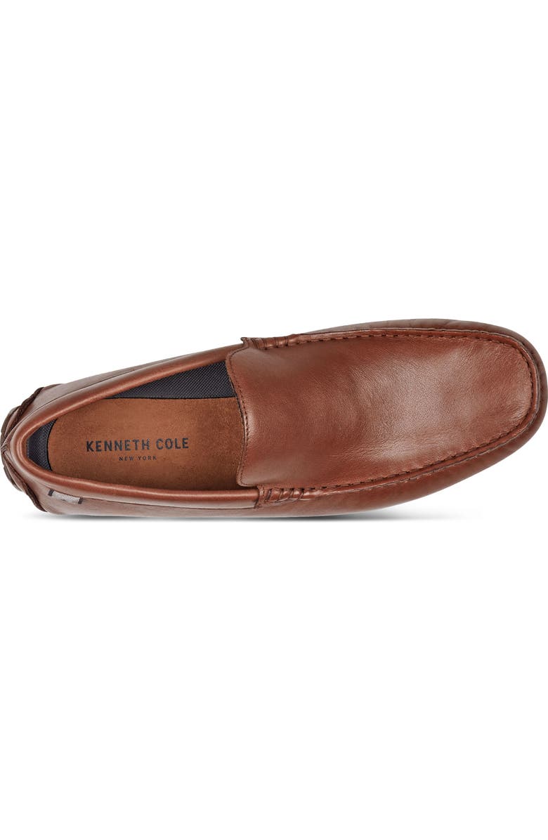 Kenneth Cole New York Theo Moc Toe Driving Loafer, Alternate, color, Cognac/ Charcoal/ Silver