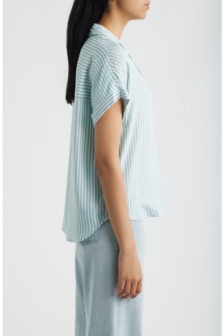 Deni Stripe Shirt, Alternate, color, CUCUMBER MINT