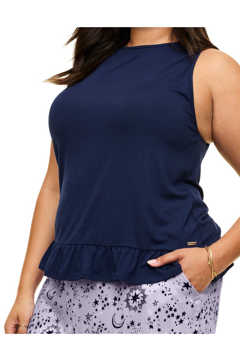 Aerys Pajama Tank & Pants Set, Alternate, color, Novelty purple