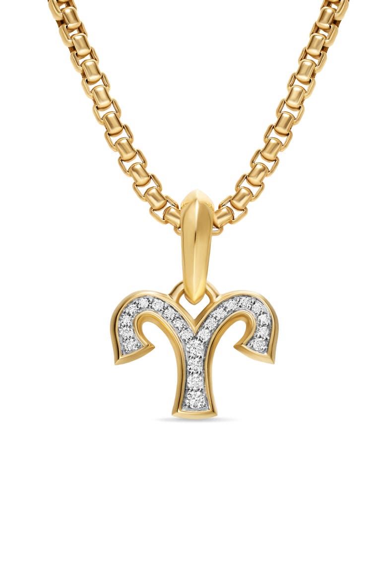 Men's Zodiac Sign Diamond Enhancer, Main, color, GOLD ARIES