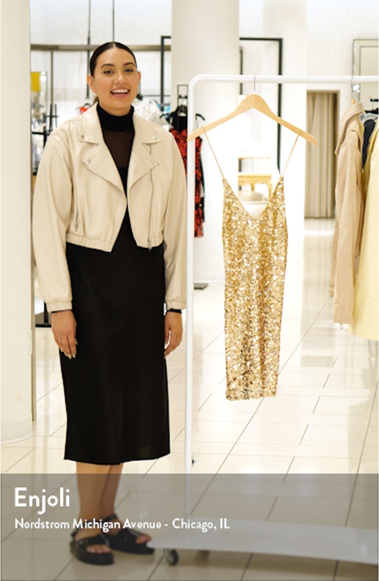 Force of Fashion Sequin Backless Minidress, sales video thumbnail