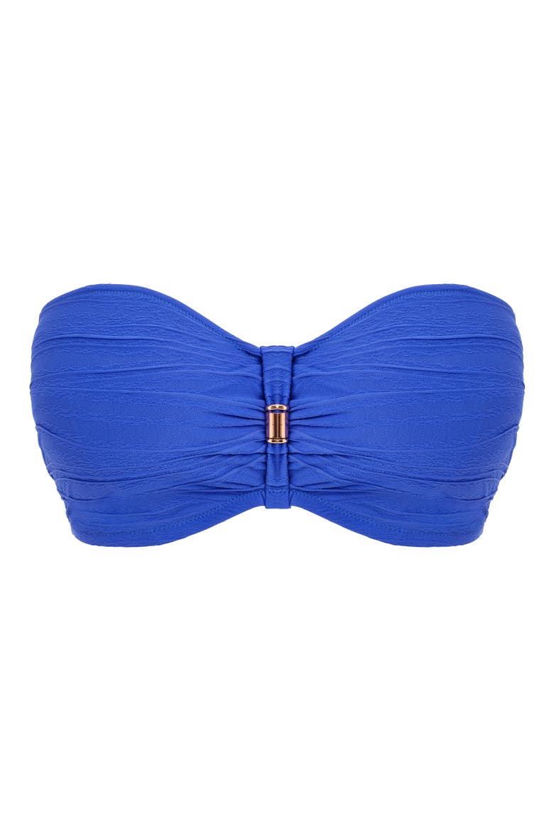 Beach Waves Underwire Bandeau Bikini Top, Alternate, color, ULTRAMARINE