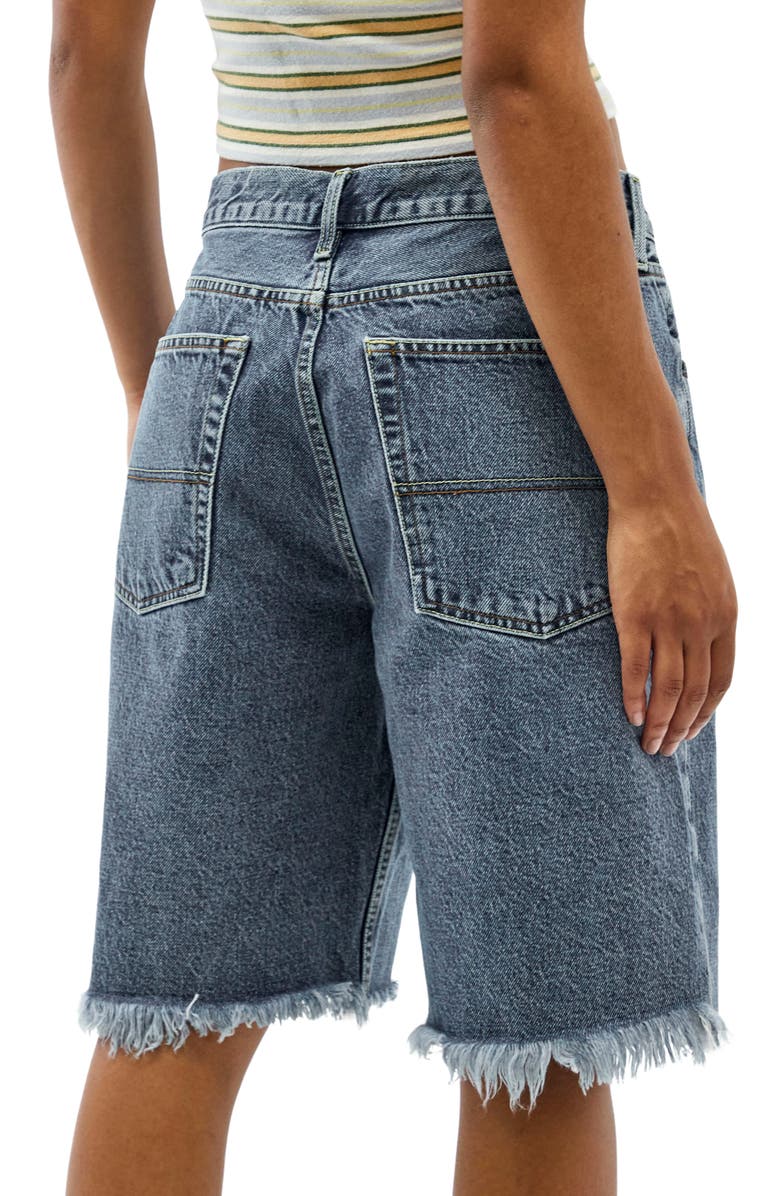 BDG Urban Outfitters Jack Low Rise Longline Denim Shorts, Alternate, color, 