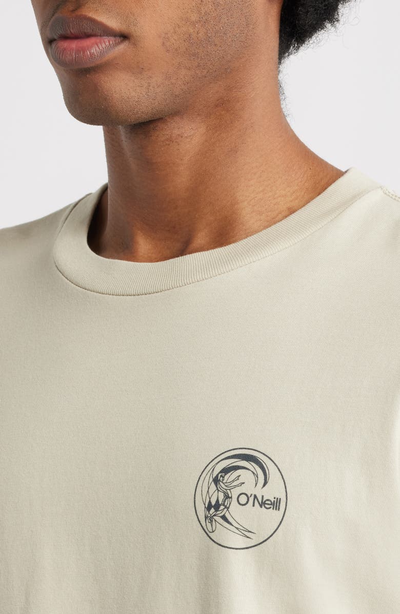 O
Neill OG Circle Surfer Logo Graphic T-Shirt, Alternate, color, Light Khaki