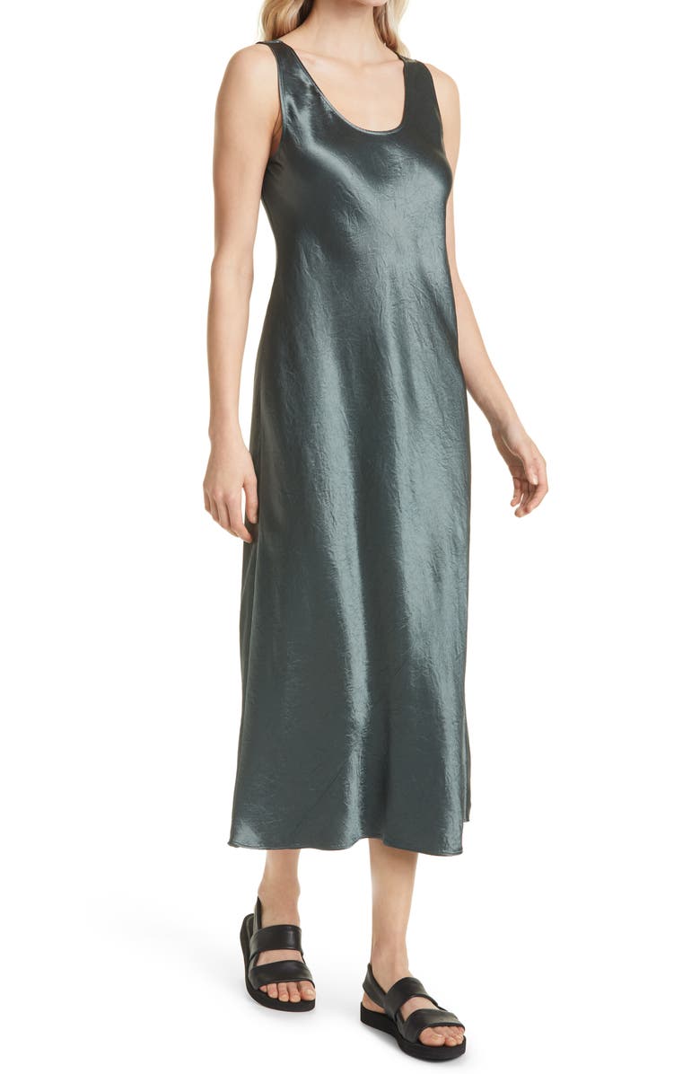 Max Mara Leisure Satin Slipdress, Alternate, color,