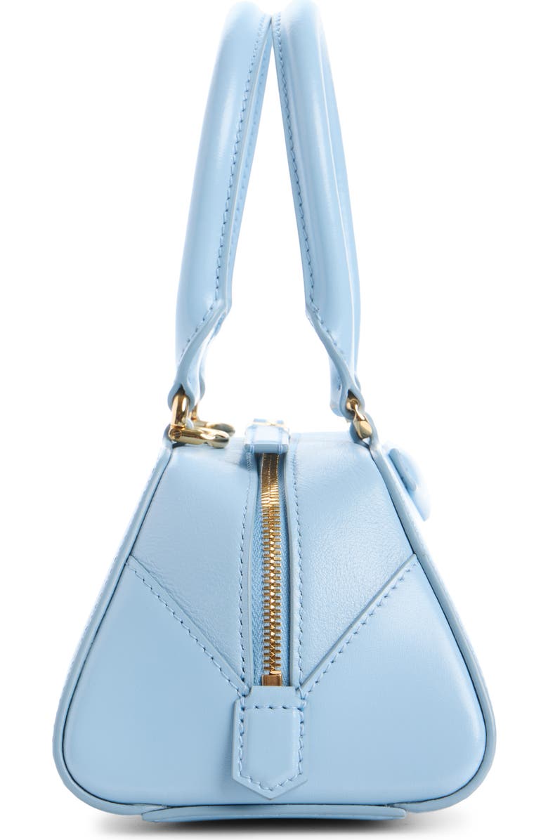 Givenchy Mini Antigona Leather East/West Satchel, Alternate, color, Light Blue