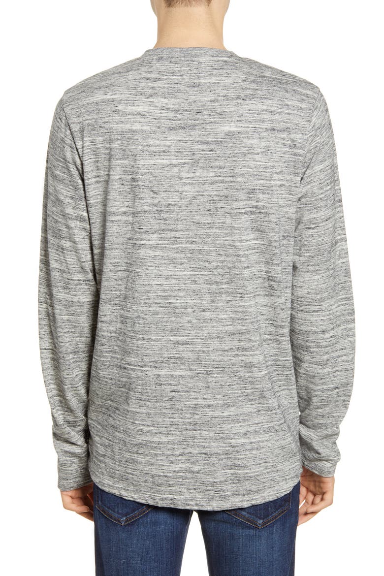 Granddad Classic Fit Long Sleeve Henley, Alternate, color, 606-GREY MELANGE
