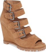 Linea Paolo Wisteria Buckle Wedge Sandal