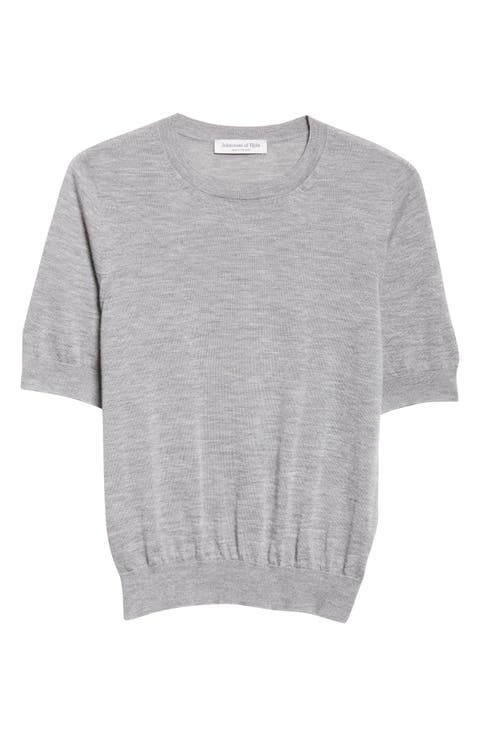 Honor Short Sleeve Cashmere Crewneck Sweater