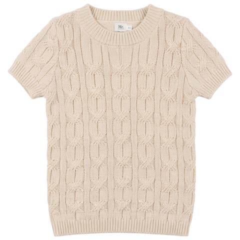 Soft Cotton Mixed Cable Knit Sweater (Toddler, Little Kid & Big Kid)